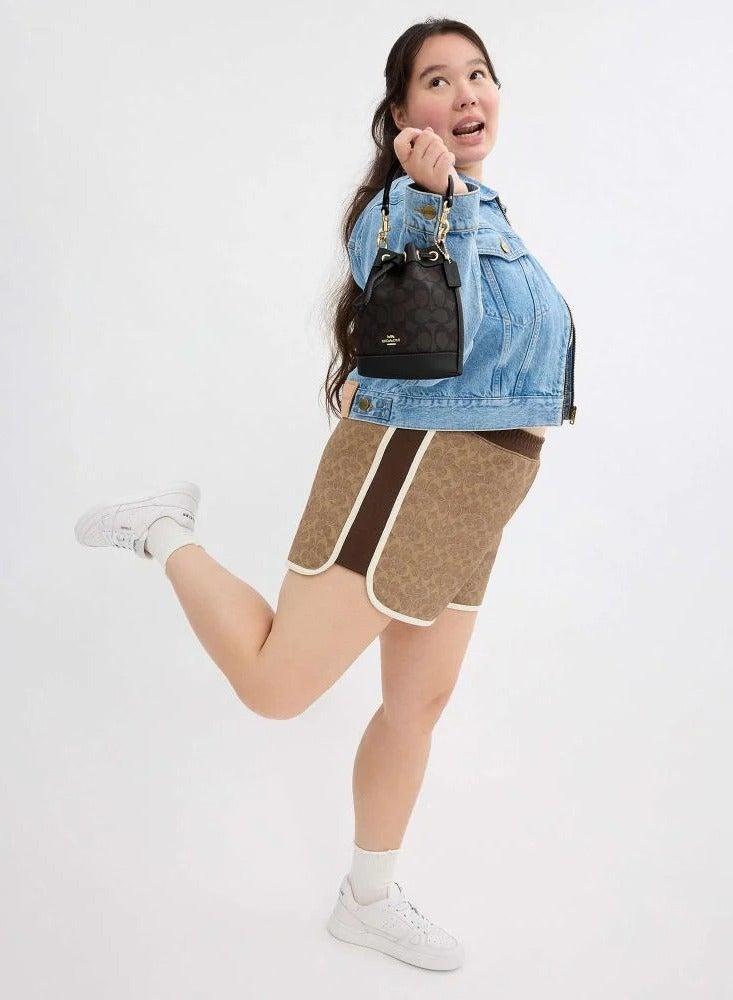 coachoutlet Coach Signature Canvas Mini Bucket Bag - Image 5