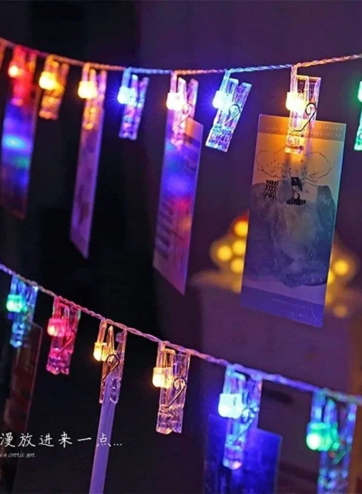 Multicolor led strip light for decoration clothes pins for hanging pictures - Image 1
