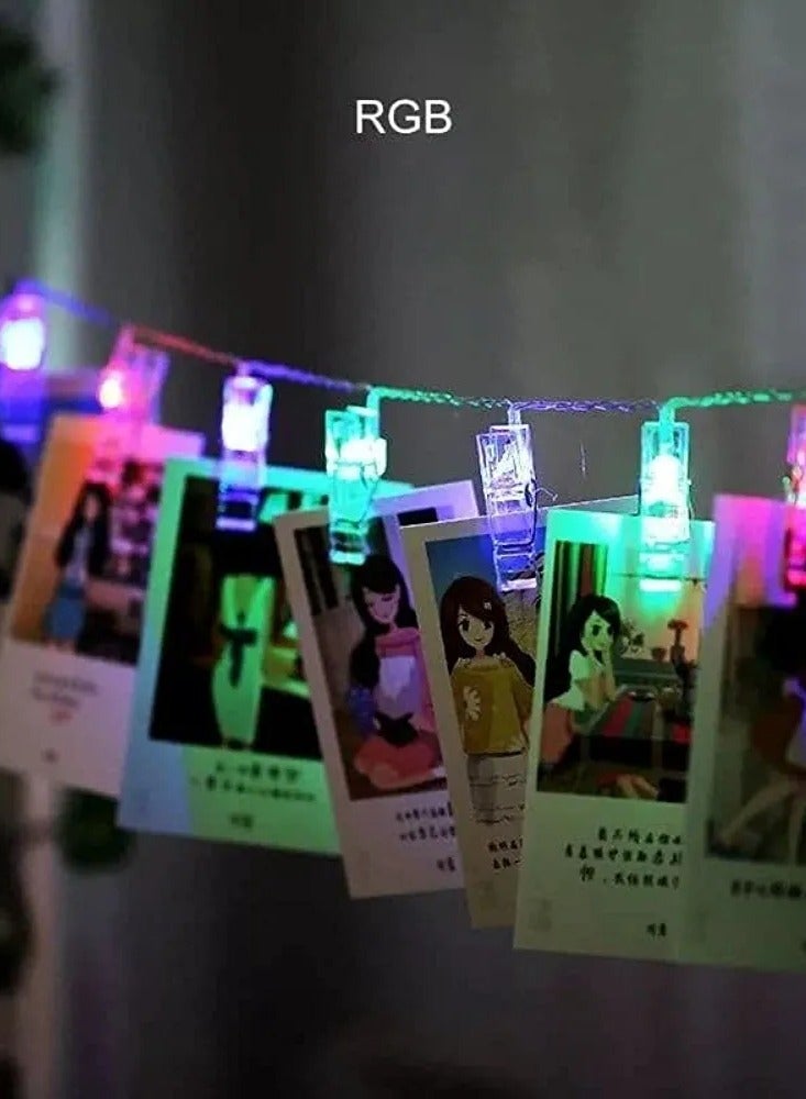 Multicolor led strip light for decoration clothes pins for hanging pictures - Image 5