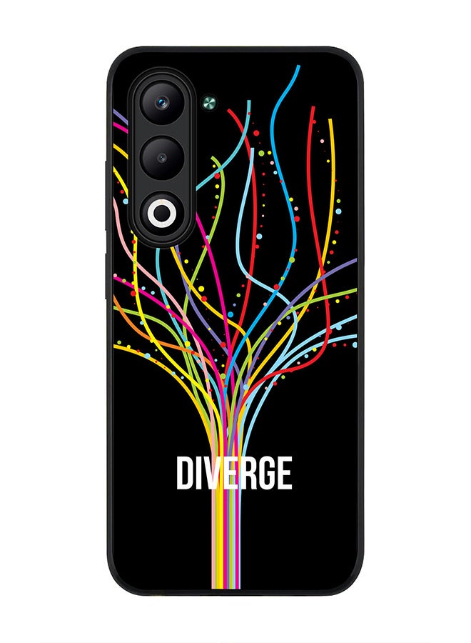 Stylizedd For Oppo A5 5G / A5 4G Case,Slim fit Camera Protection, Shockproof Thin Phone cover  - Diverge (Black)