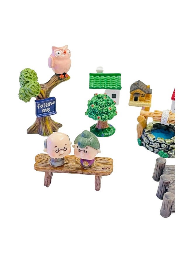 Krisah Pack of 12 pcs Resin Foam Miniature Doll House Garden Decorative X Small Multi Color Mix Items - Image 2