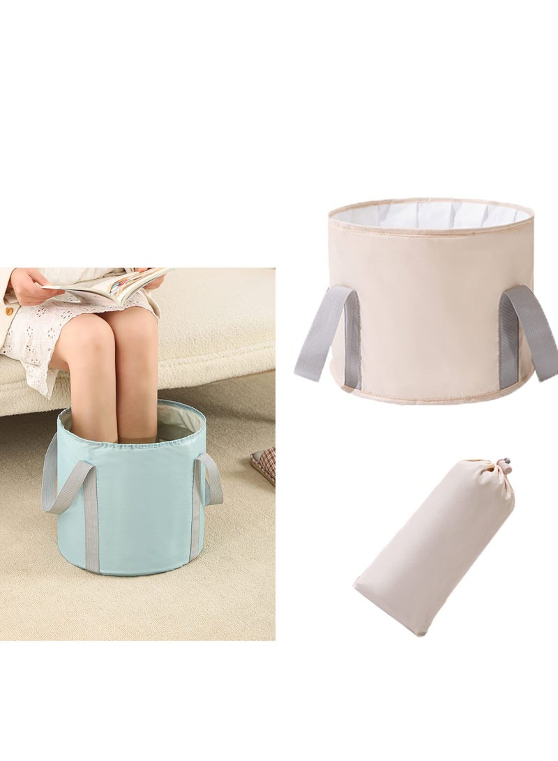 Folding Foot Bath, Soaking Foot Bucket, Foldable Portable Foot Soaking Tub, Travel Foot Bath Tub for Foot SPA Soaking Feet, Home Pedicure Basin, Outdoor Camping, Fishing Hiking Container, Two Sizes  - Image 1