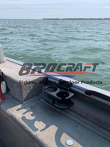 Brocraft Lund Boat Drink Holder/Lund Sport Track 45 Degree Cup Holder/Double Drink Holder for for 45 Degree Lund Sport Track /G3 Track/Ranger Track/WAR Eagle Track - Image 5