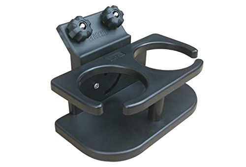 Brocraft Lund Boat Drink Holder/Lund Sport Track 45 Degree Cup Holder/Double Drink Holder for for 45 Degree Lund Sport Track /G3 Track/Ranger Track/WAR Eagle Track - Image 1