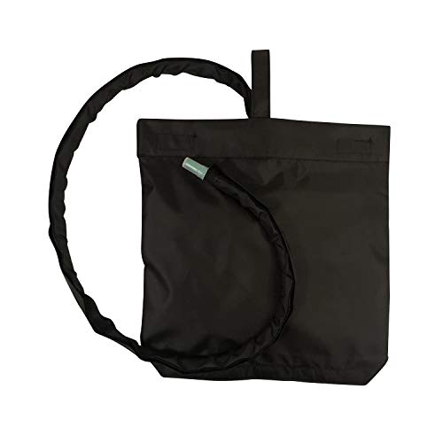 Inspired Comforts Urine Catheter Bag Cover with Snap on Pipe Cover & Hanging Strap | Easy Access | Secure & Discreet | Men & Women | 2000ml | Black - Image 1