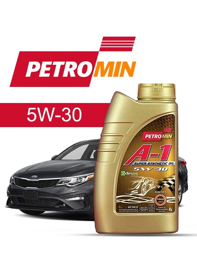 Petromin Engine Oil – For KIA Optima V4 2020 - 2010, 5 Liter,  5w30 Petromin - With Engine Oil Filter - 2010 2011 2012 2013 2014 2015 2016 2017 2018 2019 2020
