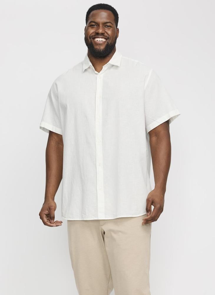 JACK & JONES Plus Size Regular Fit Half Sleeve Shirt - Image 1