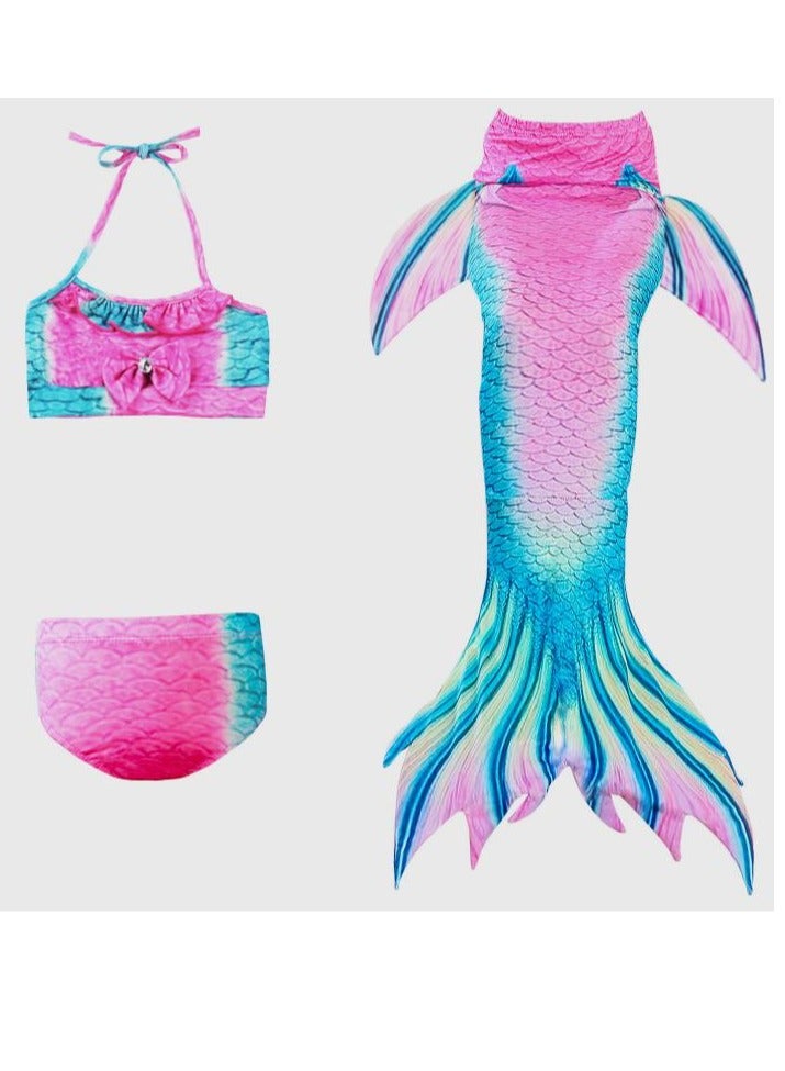 KUYING Children's Mermaid Swimsuit Bikini 