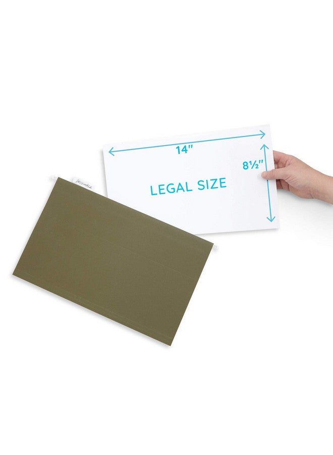 بلو سوميت سابلايز مجلدات ملفات معلقة من بلو ساميت سابلايز، قطع 1/5، علامات تبويب قابلة للتعديل، مقاس قانوني، 5 مواقع علامات تبويب، مصممة لتنظيم ملفات المكاتب القانونية والقانونية، لون أخضر قياسي، عبوة من 50 قطعة، مقاس قانوني - Image 2