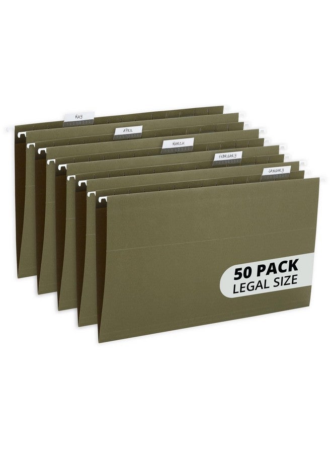 بلو سوميت سابلايز مجلدات ملفات معلقة من بلو ساميت سابلايز، قطع 1/5، علامات تبويب قابلة للتعديل، مقاس قانوني، 5 مواقع علامات تبويب، مصممة لتنظيم ملفات المكاتب القانونية والقانونية، لون أخضر قياسي، عبوة من 50 قطعة، مقاس قانوني - Image 1