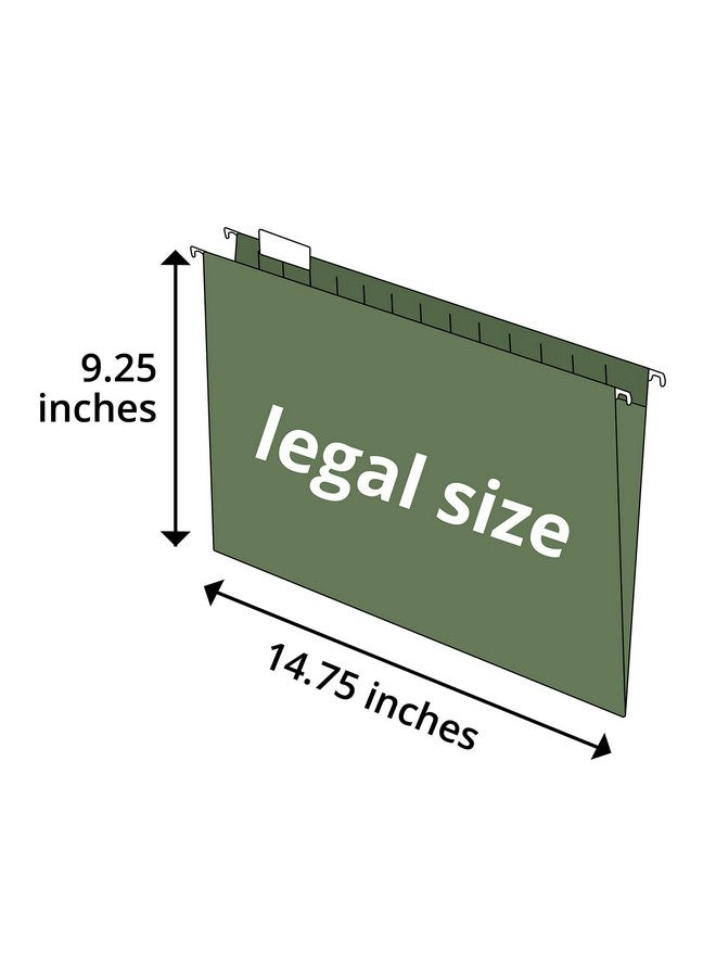 بلو سوميت سابلايز مجلدات ملفات معلقة من بلو ساميت سابلايز، قطع 1/5، علامات تبويب قابلة للتعديل، مقاس قانوني، 5 مواقع علامات تبويب، مصممة لتنظيم ملفات المكاتب القانونية والقانونية، لون أخضر قياسي، عبوة من 50 قطعة، مقاس قانوني - Image 3