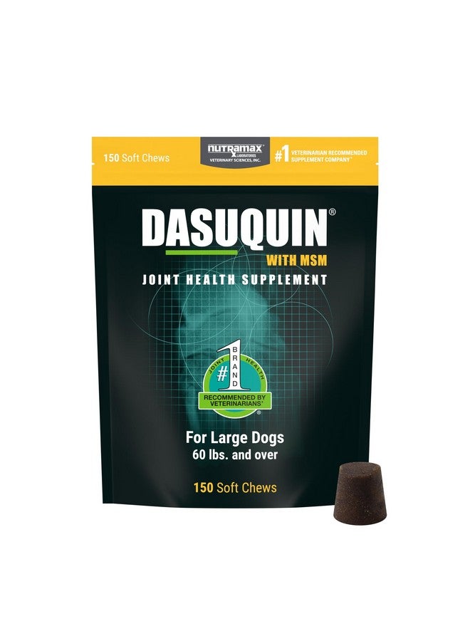Nutramax Laboratories Dasuquin with MSM Joint Health Supplement for Large Dogs - With Glucosamine, MSM, Chondroitin, ASU, Boswellia Serrata Extract, and Green Tea Extract, 150 Soft Chews - Image 1