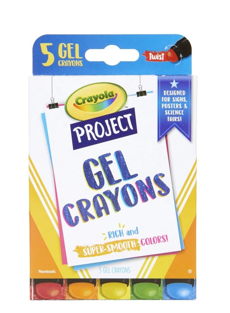 Crayola Crayola Project Gel Crayons 5ct - Image 1