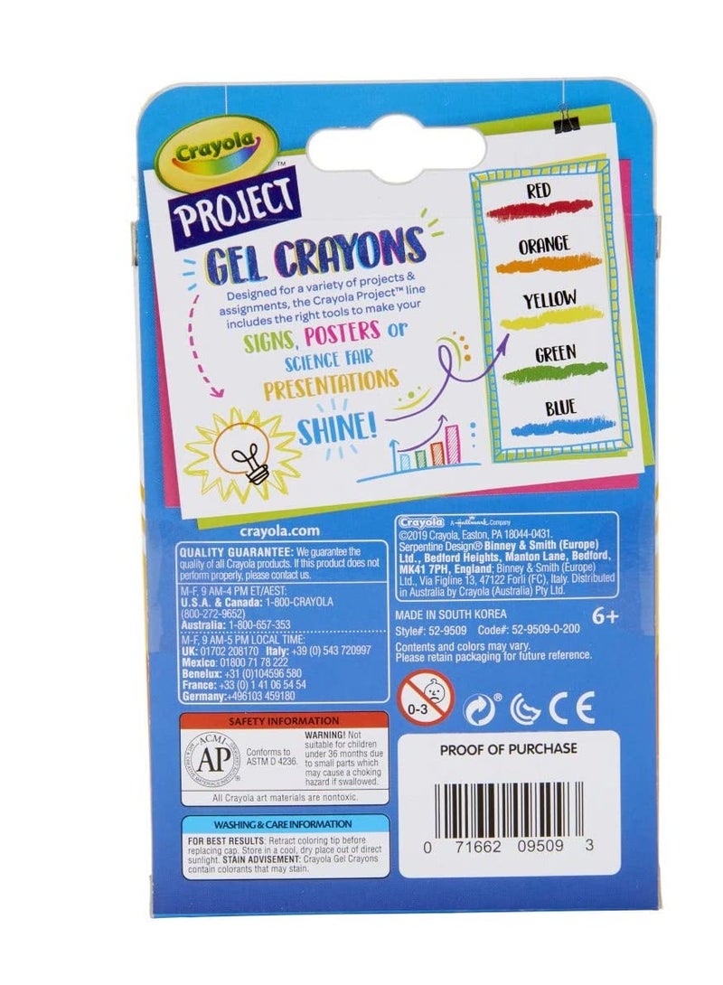 Crayola Crayola Project Gel Crayons 5ct - Image 3