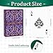Wkchxd Playing Cards 2 Pack Deck of Cards Standard Playing Cards for Adult Premium Poker Card Set Deck of Playing Card for BlackjackEuchreCanastaFamily Game NightParty Games Purple - Image 4
