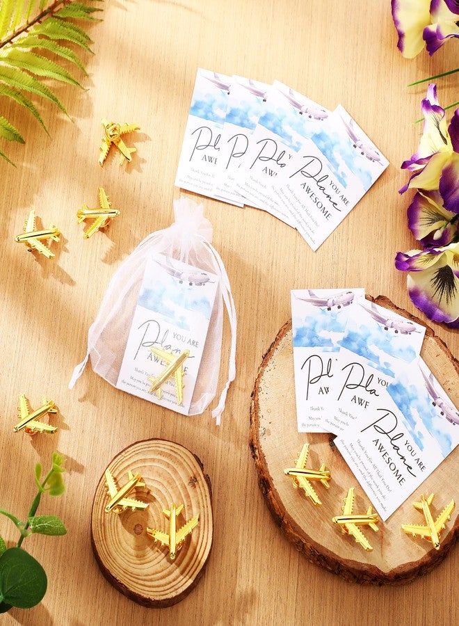 Tondiamo Flight Attendant Gifts Bulk Travel Party Favors Airplane Pilot Pins Accessories Travel Christmas Gift Decorations(36 Sets) - Image 4