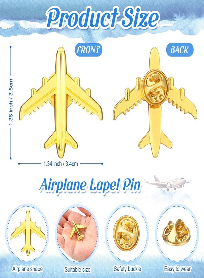 Tondiamo Flight Attendant Gifts Bulk Travel Party Favors Airplane Pilot Pins Accessories Travel Christmas Gift Decorations(36 Sets) - Image 2