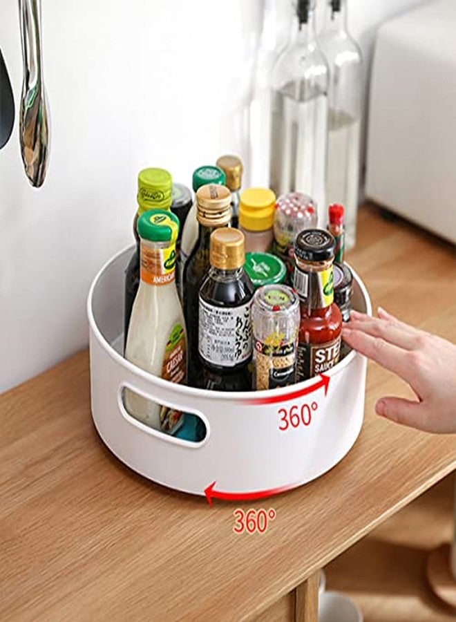 Avinya 360° Rotating Kitchen Organizer Tray Lazy Susan Rack Multi-Purpose Kitchen Storage Revolving Tray Cosmetic Organizer Rotating Tray Lazy Susan for Kitchen Cabinet Spice Rack - Image 5