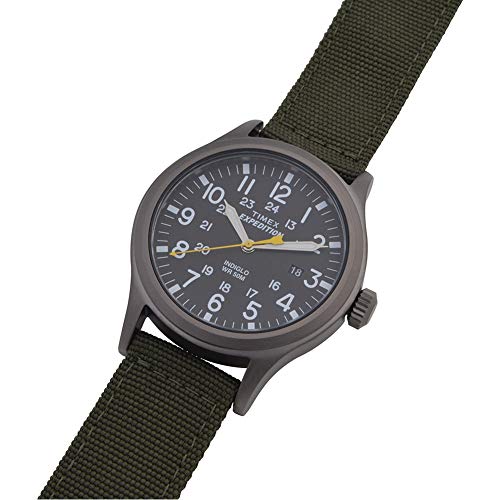 Timex Expedition Scout Black Dial Green Nylon Strap Gents Watch T49961 - Image 5