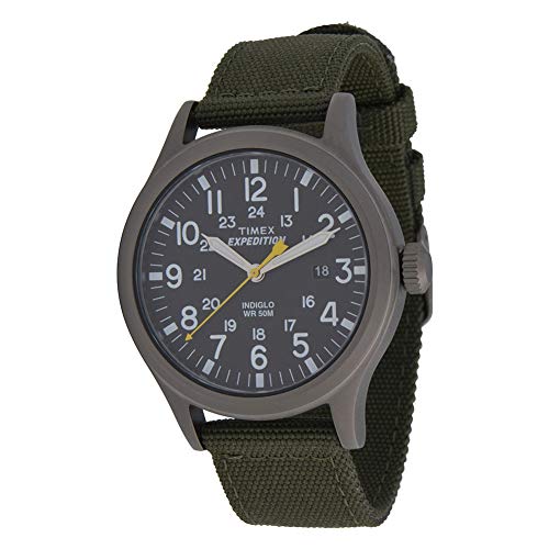 Timex Expedition Scout Black Dial Green Nylon Strap Gents Watch T49961 - Image 2