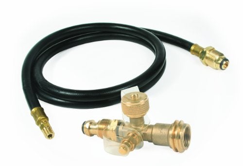 Camco 59125 Propane Brass Tee with 5' Hose - Image 1