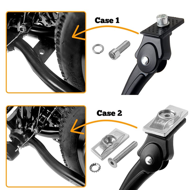 Sataway Center Mount Bike Kickstand Adjustable Bicycle Kick Stand for 26”-29” Mountain Sport Bike - Image 2