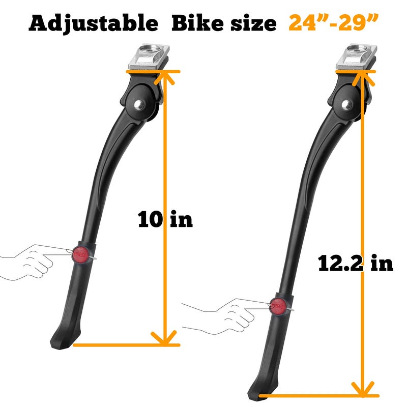 Sataway Center Mount Bike Kickstand Adjustable Bicycle Kick Stand for 26”-29” Mountain Sport Bike - Image 5