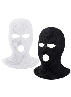SYOSI 3Hole Full Face Cover Winter Outdoor Sport Knitted Face Cover Ski Adult Balaclava Headwrap Full Face Mask Motorcycle Cycling Snowboard Gear for Outdoor Sports for Men Women  - Image 1