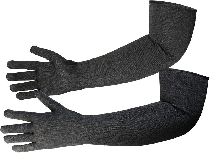 CAWANFLY Protective Kevlar Gloves with Sleeves - Level 5 Protection, Heat & Cut Resistant for Welding, Kitchen, Gardening - Image 1