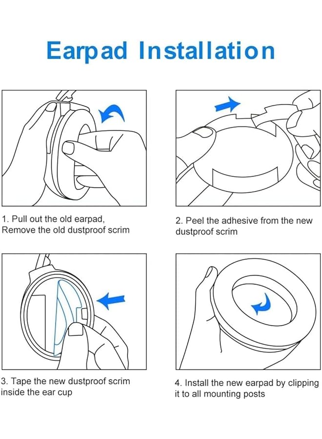 erorex Cushions Replacement Ear Pads Kit Professional Replacement Earpads Cushions For Qc35 Qc35Ii Headphones Ear Pads With Softer Leather Noise Isolation Foam Added Thickness Silver  - Image 5