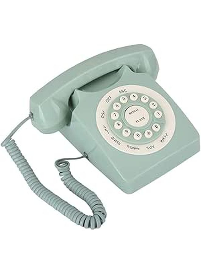 هاتف أوروبي عتيق vintage خط أرضي أخضر عالي الوضوح مكالمة نقية - Image 1