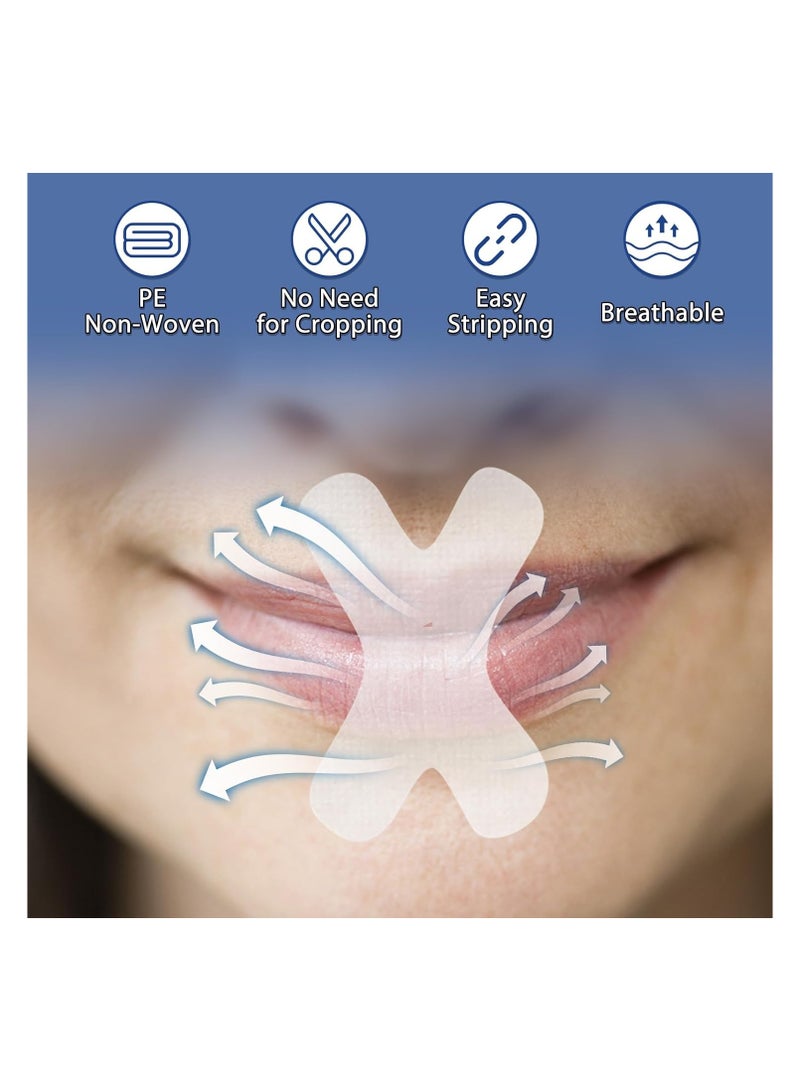 SYOSI 120 PCS Mouth Tape, Gentle Transparent White Premium Mouth Tape for Sleeping, Hypoallergenic Tape, Anti-Snoring Strips for Sensitive Skin, Painless Removal, Improved Nose Breathing & Snore Reduction - Image 2