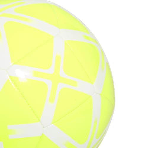 adidas Unisex Starlancer Club Soocer Ball, Lucid Lemon/White, 5 - Image 4