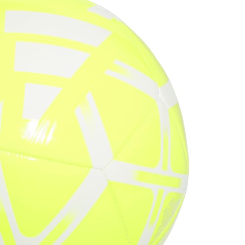 adidas Unisex Starlancer Club Soocer Ball, Lucid Lemon/White, 5 - Image 2