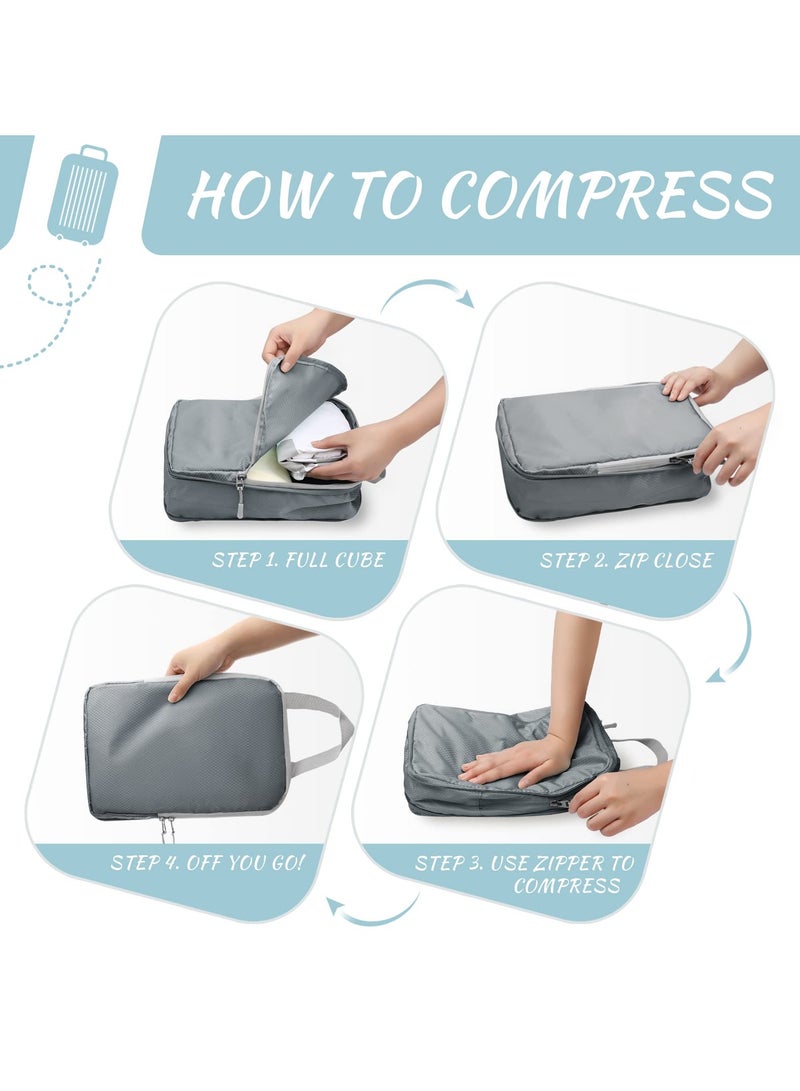 Compression Storage Bag Travel Essentials 5 Sets Expandable Travel Bag Organizer Bags  - Image 5