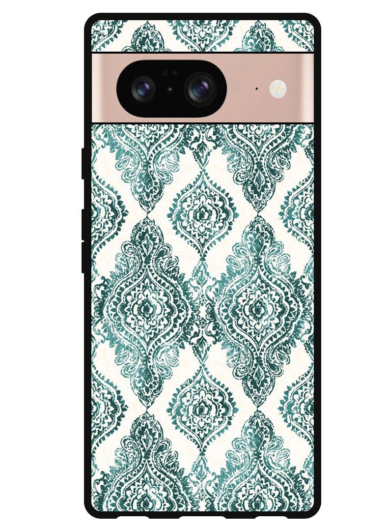 Theodor Protective Case Anti Scratch Shock Proof Bumper Cover For Google Pixel 8 Green Pattern - Image 1