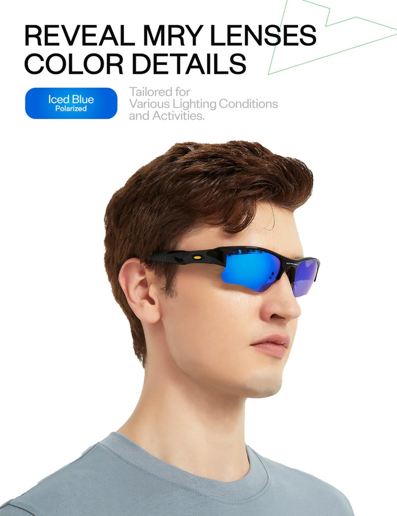 Mryok+ Polarized Replacement Lenses for Oakley Holbrook OO9102 - Ice Blue - Image 4