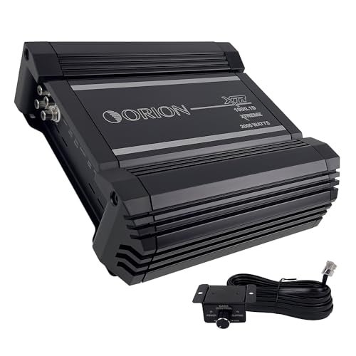 Orion XTR Series XTR1000.1D High Power Monoblock Class D Car Amplifier - 1000W RMS, 1-Ohm Stable, Low-Pass Crossover, Bass Boost Control, MOSFET Power Supply, Bass Knob Included, Made in Korea - Image 1