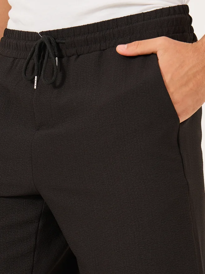 Take Two Take Two Men Solid Drawstring Waist Shorts