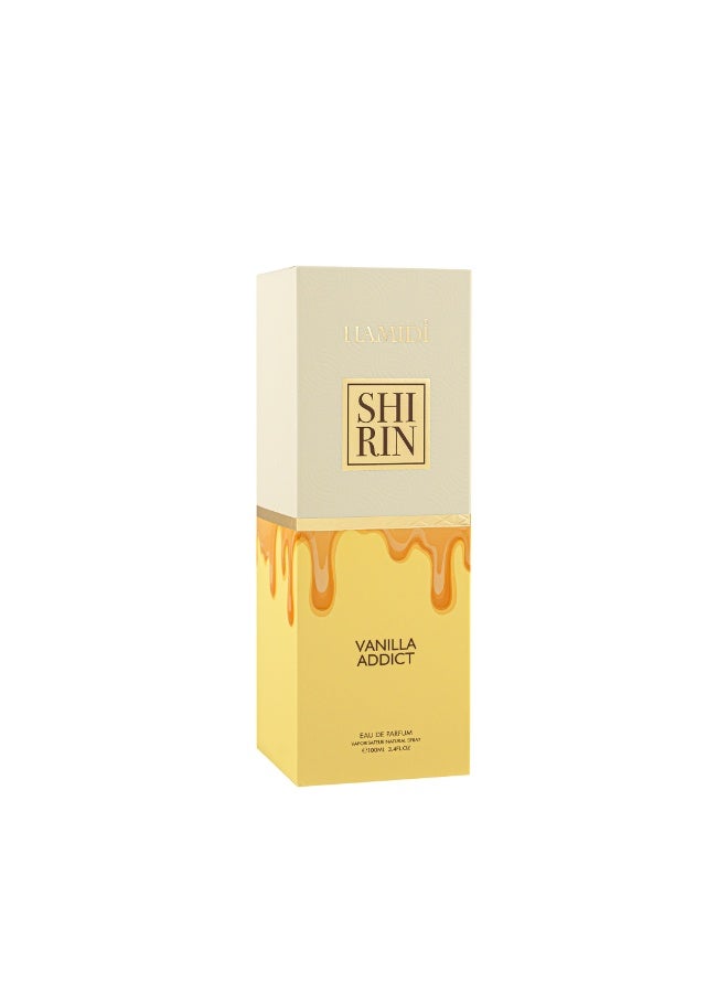 Hamidi Shirin Vanilla Addict Eau De Parfum 100ml | Luxury Long Lasting Unisex Perfume | Vanilla Orchid, Brown Sugar & Amber | Sweet Floral Woody Fragrance for Men & Women | Perfume Spray - Image 4