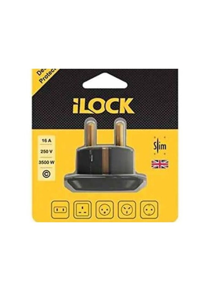 Black electrical socket adapter - Image 1