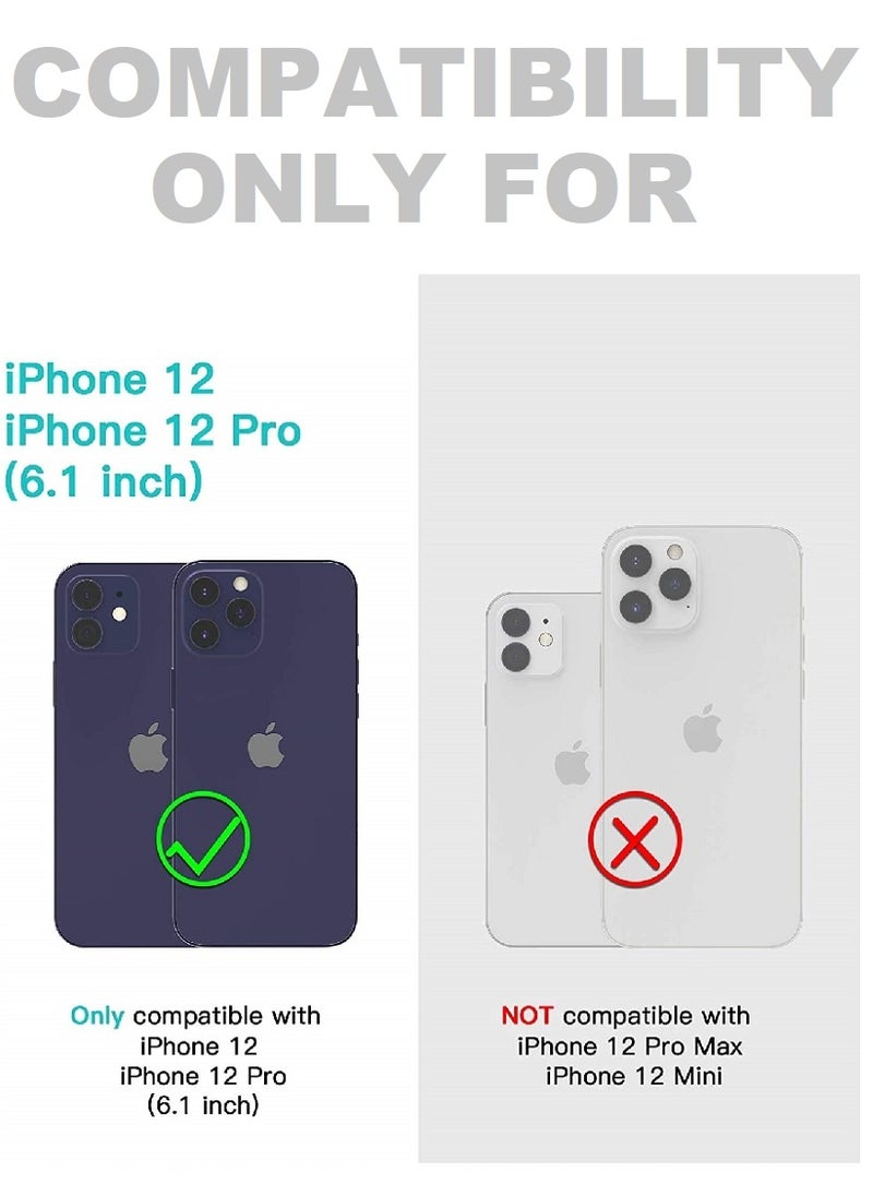 2 Pieces Tempered Glass Screen Protector Clear Designed For iPhone 12 Pro Full Screen Coverage And Bubble Free