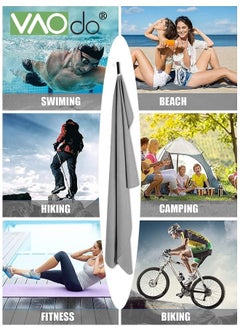 VAOdo 5PCS Cooling Towel 4PCS Ice Towel Soft Breathable Chilly Towel and 1PCS Cooling Full Body Recovery Sideline Towel Microfiber Towel for Yoga Sport Running Gym Workout Camping Fitness Workout More Activ  - Image 2