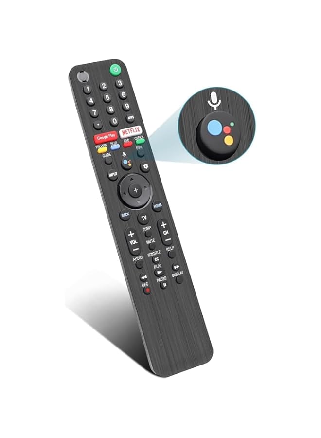 HuHa RMF-TX500U Universal Voice Remote Controller and Sony Smart TV Bluetooth Remote,for Sony Android 4K Ultra HD LED Internet KD XBR Series UHD LED 43 48 49 55 65 75 85 77 85 98 inches TV  - Image 1