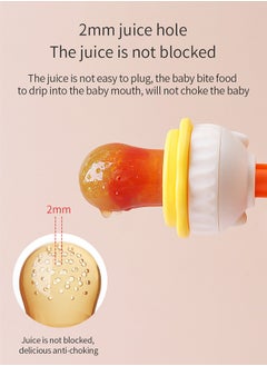 bbet bbet Baby Juice-filled Teethers set of 2pcs, Fill w/Breastmilk, Purees, Smoothies, Juice, Medical Grade Materials, Soothie Pacifier, Baby Fruit Feeder, Teething Toys for Teething Relief  - Image 3