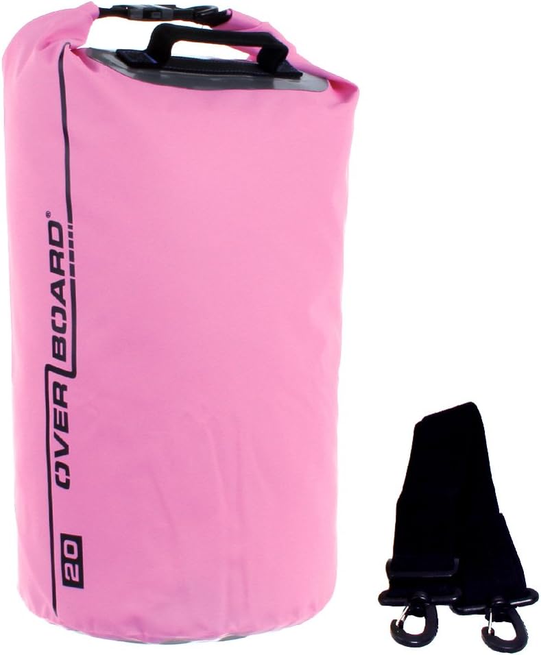Overboard Waterproof Dry Tube Bag - 20 Liters, Pink - Image 1