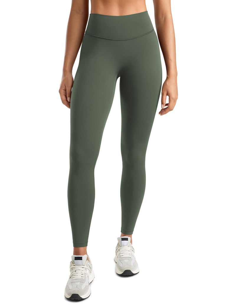 INGIA Womens High Waisted No Front Seam Lounge Yoga Legging 25" Workout Tummy Control Gym Yoga Pants Moss Pop Medium - Image 1
