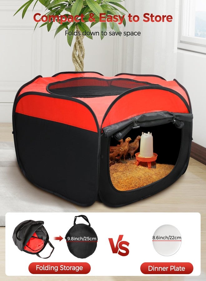 Besly Large Brooder Box for Chicks,Starter Kit for Baby Chick Care Portable Pet Puppy Playpen - Image 5