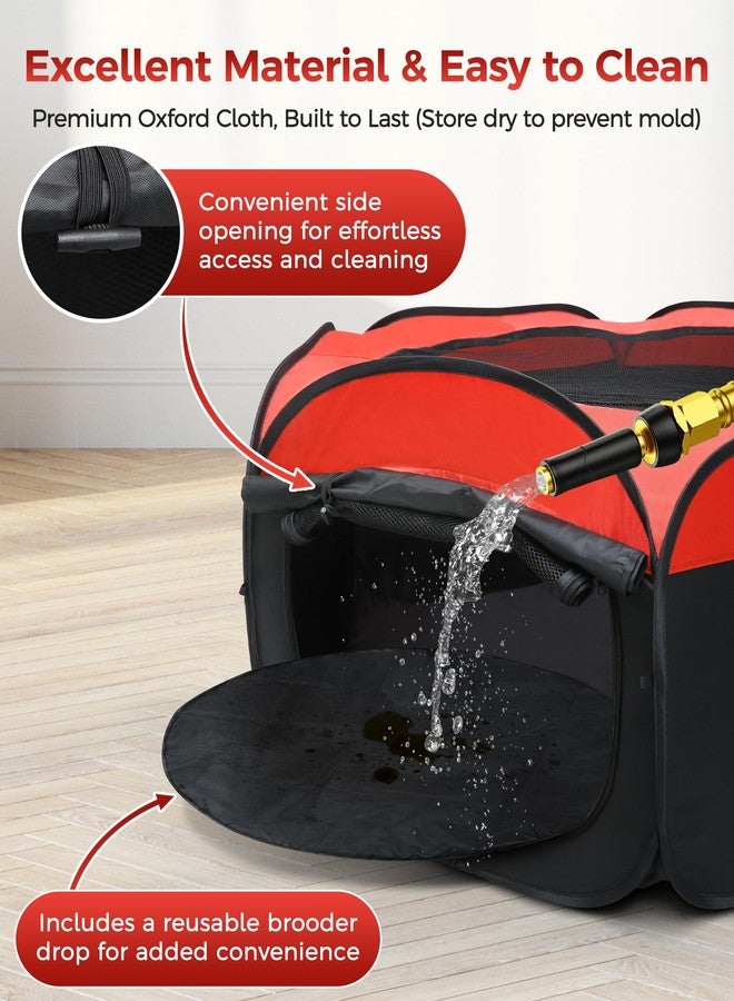 Besly Large Brooder Box for Chicks,Starter Kit for Baby Chick Care Portable Pet Puppy Playpen - Image 3