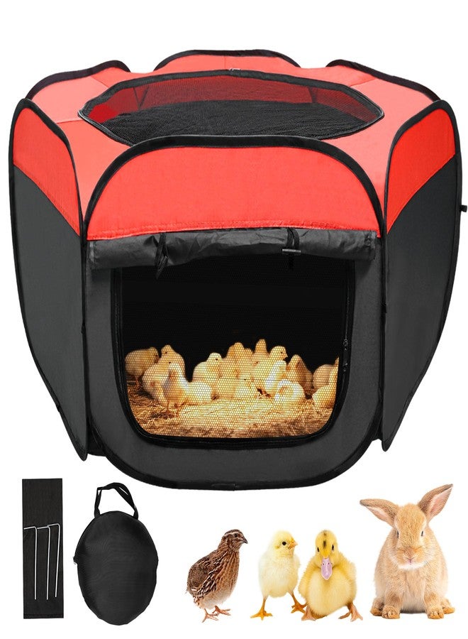 Besly Large Brooder Box for Chicks,Starter Kit for Baby Chick Care Portable Pet Puppy Playpen - Image 1